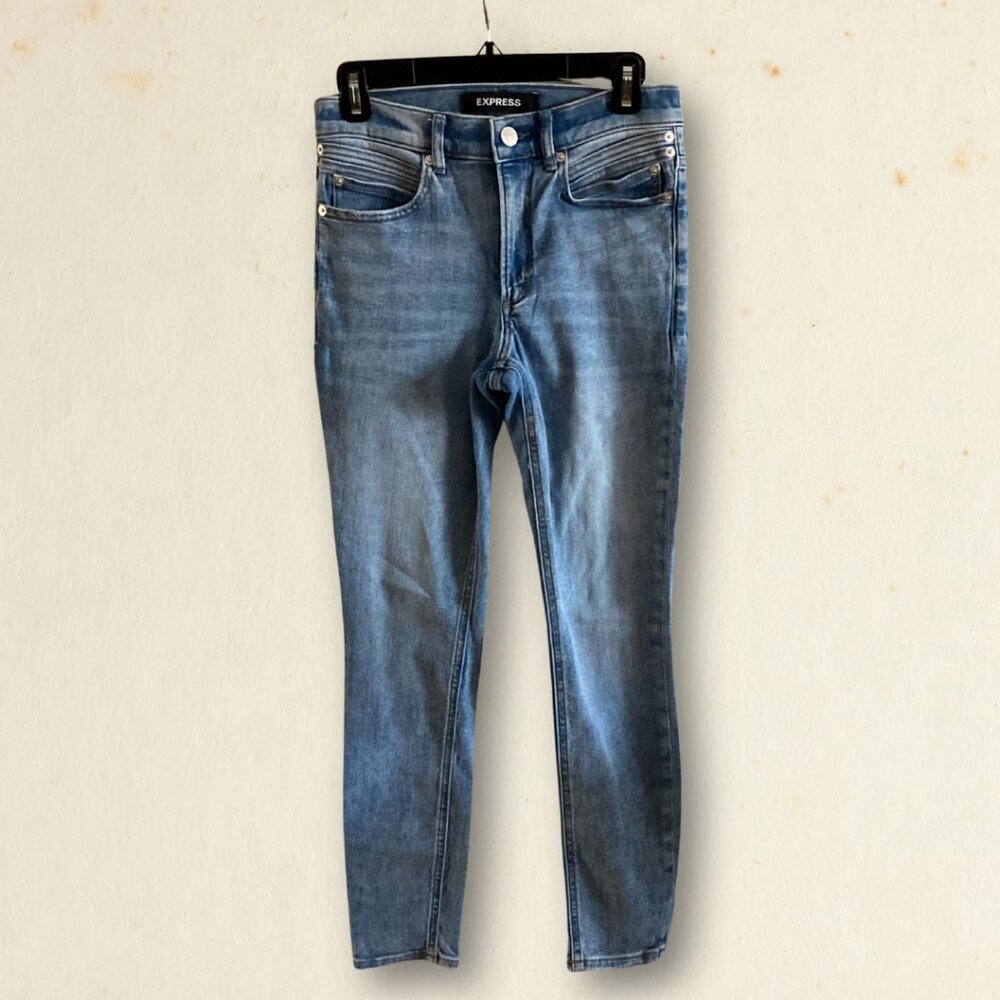 Express high rise stretch ankle legging jeans